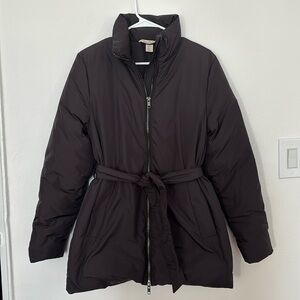 H&M Down Feather Duvet Jacket Black Size XS